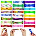 Miniatyrbilde 5 av 8: 10 stk. vevde nett rør baller fidget leker Mixed colors