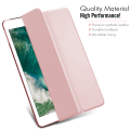 Miniatyrbillede 4 af 7: Ultra Slim Smart Cover med gummibelagt fleksibel TPU-bagside, automatisk dvale/vækning og visning/skrivning-stativ til iPad Mini 5 - All rose gold