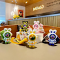 Pikkukuva 5 / 5: Söpö avaimenperä Kawaii Cartoon Rabbit Avaimenperät Tarvikkeet, Reppu Charms Auton Avaimenperä Pojalle Tytölle Naiset-Musta