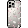 Miniatyrbilde 3 av 5: Kompakt iPhone 16 Pro Max Deksel [Lettvekt / 1,2 m 2X Militær Grad Fallbeskyttelse/Slank] - Kirsebær - Klar Svart Rabbit Ribbon iPhone 16 Pro Max