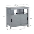 Miniatyrbillede 3 af 8: SoBuy Badeværelsesskab med plads til håndvask, grå, FRG128-SG Grey Sink cabinet(on wall)