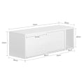 Pikkukuva 2 / 7: SoBuy Korkea kaappi Seinähylly Vaatekaappi FHK18-W Wall shelf