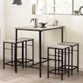 Miniatyrbild 3 av 7: SoBuy Barbord och 4 pallar, Matgrupp,OGT11-HG Grey Table with 4 stools
