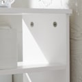 Pikkukuva 7 / 9: SoBuy WC paperiteline kylpyhuone kaappi HyllykokonaisuusBZR106-W White Toilet paper holder
