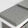 Miniatyrbillede 3 af 6: SoBuy Bænk Indendørs med 2 kurve FSR81-HG W70 x D30 x H50cm