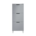 Miniatyrbillede 3 af 9: SoBuySkoskab Entré Skoskab Skoholder med rum SkohyldeFSR151-H-HG Grey 19*129*50cm
