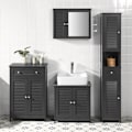 Miniatyrbild 8 av 8: SoBuy Väggskåp Badrumsmöbler, Badrumsskåp, BZR55-DG Gray Wall cabinet