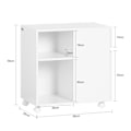 Miniatyrbillede 3 af 8: SoBuy Arkivskab Printer Stand Mobilt Arkivskab Sidebord ASK05-W