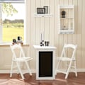 Miniatyrbild 9 av 9: SoBuy, Väggmonterat klaffbord,Barbord, Matbord, FWT20-W WHITE