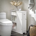 Pikkukuva 9 / 9: SoBuy WC paperiteline kylpyhuone kaappi HyllykokonaisuusBZR106-W White Toilet paper holder
