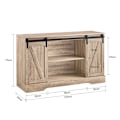 Pikkukuva 3 / 9: SoBuy Vitriinit Senkki Pöytäkaappi Vitriinikaappi FSB60-E Nature Cabinet with 2 doors