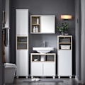 Pikkukuva 9 / 9: SoBuy kylpyhuone kaappi Allaskaappi 2 ovea BZR148-W White Under sink cabinet