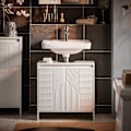 Pikkukuva 1 / 10: SoBuy kylpyhuone kaappi Allaskaappi 2 ovea BZR157-W Under sink cabinet