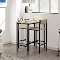 Pikkukuva 1 / 9: JotenOsta baaripöytä ja 2 jakkaraa keittiön set OGT03-N Wood Rectangular table with 2 chairs