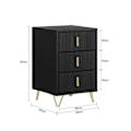 Miniatyrbild 2 av 7: SoBuy Nattduksbord Soffbord Sidobord Sängbord FBT115-L-SCH black 40*40*63cm