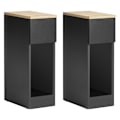 Miniatyrbild 3 av 8: SoBuy Sidobord Förvaringsbord Soffbord Cafébord FBT111-SCHx2 Black