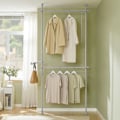 Pikkukuva 9 / 9: SoBuy Vaateteline Säädettävä organisaatiojärjestelmä FRG109-HG Grey Length 75-122cm