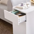 Miniatyrbillede 4 af 8: SoBuy Sengebord Cafébord Sofabord med skuffe Sidebord FBT135-W