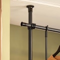 Pikkukuva 4 / 10: SoBuy Kulmakaappi, vaateteline, säilytyskalusteet FRG109-SCH Black Length 77-112cm