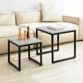 Miniatyrbild 1 av 6: SoBuy Sidobord, Soffbord, Cafébord, Satsbord set om 2, FBT42-HG Grey