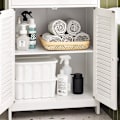 Miniatyrbillede 7 af 9: SoBuy Badeværelsesskab Kommodeskab Skænk FRG238-WN White Base cabinet