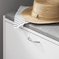 Miniatyrbillede 6 af 9: SoBuy Skobænk med hynde Skoreol med skoopbevaring FSR16-HG White+Gray 60*30*46cm