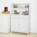 Pikkukuva 1 / 8: SoBuy Keittiön kaapi Lipastot Mikroaaltouuniteline FSB26-W Color W90 x D40 x H148cm