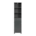Pikkukuva 10 / 10: SoBuy kylpyhuone Korkea kulmakaappi lipastot BZR17-W White High cabinet