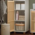 Miniatyrbild 8 av 8: SoBuy Badrumsskåp Hörnskåp Högskåp BZR127-W High cabinet
