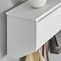 Miniatyrbillede 4 af 7: SoBuy Knagerække med 4 kroge, Væghylde FHK24-W Wall shelf