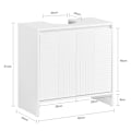 Pikkukuva 3 / 10: SoBuy kylpyhuone kaappi Allaskaappi 2 ovea BZR157-W Under sink cabinet