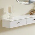 Miniatyrbillede 5 af 10: SoBuy Vægreol med 3 skuffer, hvid FRG43-L-W White Length 93cm