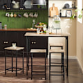 Miniatyrbillede 1 af 10: SåKøb Trækøkken Gårdhave Spisestue Møbler, Bord og taburetter,OGT11-N Wood table with 4 stools