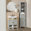 Miniatyrbillede 7 af 7: SoBuy Badeværelsesskab Underskab Underskab til vask BZR69-II-HG Sink cabinet(on floor)