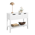 Miniatyrbillede 2 af 7: SoBuy Skænk konsolbord Vitrineskab Kommodeskab FSB51-W White