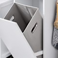 Miniatyrbillede 5 af 7: SoBuy Badeværelsesskab med Vasketøjskurv BZR159-W White Base cabinet with laundry basket