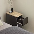 Miniatyrbillede 6 af 9: SoBuy Moderne sidebord med opbevaring, sort FBT111-SCH Black 20*35*60cm