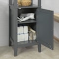 Pikkukuva 7 / 8: SoBuy Korkea kaappi Kylpyhuone Kapea kulmakaappi FRG205-DG Grey High cabinet