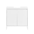 Pikkukuva 2 / 10: SoBuy kylpyhuone kaappi Allaskaappi 2 ovea BZR157-W Under sink cabinet