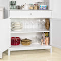Pikkukuva 6 / 8: SoBuy Keittiön kaapi Lipastot Mikroaaltouuniteline FSB26-W Color W90 x D40 x H148cm