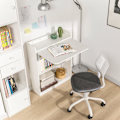Miniatyrbillede 8 af 8: SoBuy Pladsbesparende klapbord 2 hylder skrivebord reol FWT92-W White