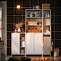 Pikkukuva 10 / 10: SoBuy kylpyhuone kaappi Allaskaappi 2 ovea BZR157-W Under sink cabinet