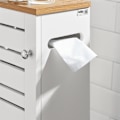 Pikkukuva 6 / 9: SoBuy WC paperiteline kylpyhuone kaappi Hyllykokonaisuus BZR85-W Toilet paper holder