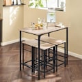 Miniatyrbillede 8 af 10: SåKøb Trækøkken Gårdhave Spisestue Møbler, Bord og taburetter,OGT11-N Wood table with 4 stools