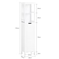 Pikkukuva 2 / 8: SoBuy Pyykkikaappi Kylpyhuone kaappi Korkea kaappi BZR123-W High cabinet