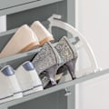 Miniatyrbillede 5 af 9: SoBuy skoholder Skobænk Skoreol Skoskab med 2 fack FSR89-HG