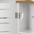 Pikkukuva 7 / 9: SoBuy WC paperiteline kylpyhuone kaappi Hyllykokonaisuus BZR85-W Toilet paper holder