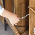 Miniatyrbild 7 av 11: SoBuy Badrumsskåp med tvättkorger Badrumshylla med tvättsäck BZR Laundry cabinet