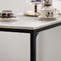 Pikkukuva 5 / 9: SoBuy Baaripöytä ja 2 baarituolit Ruokailuryhmä OGT03-HG Gray Rectangular table with 2 chairs