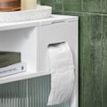 Miniatyrbild 5 av 8: SoBuy Badrumsskåp Toalettpappersmagasin BZR117-W White Toilet paper holder